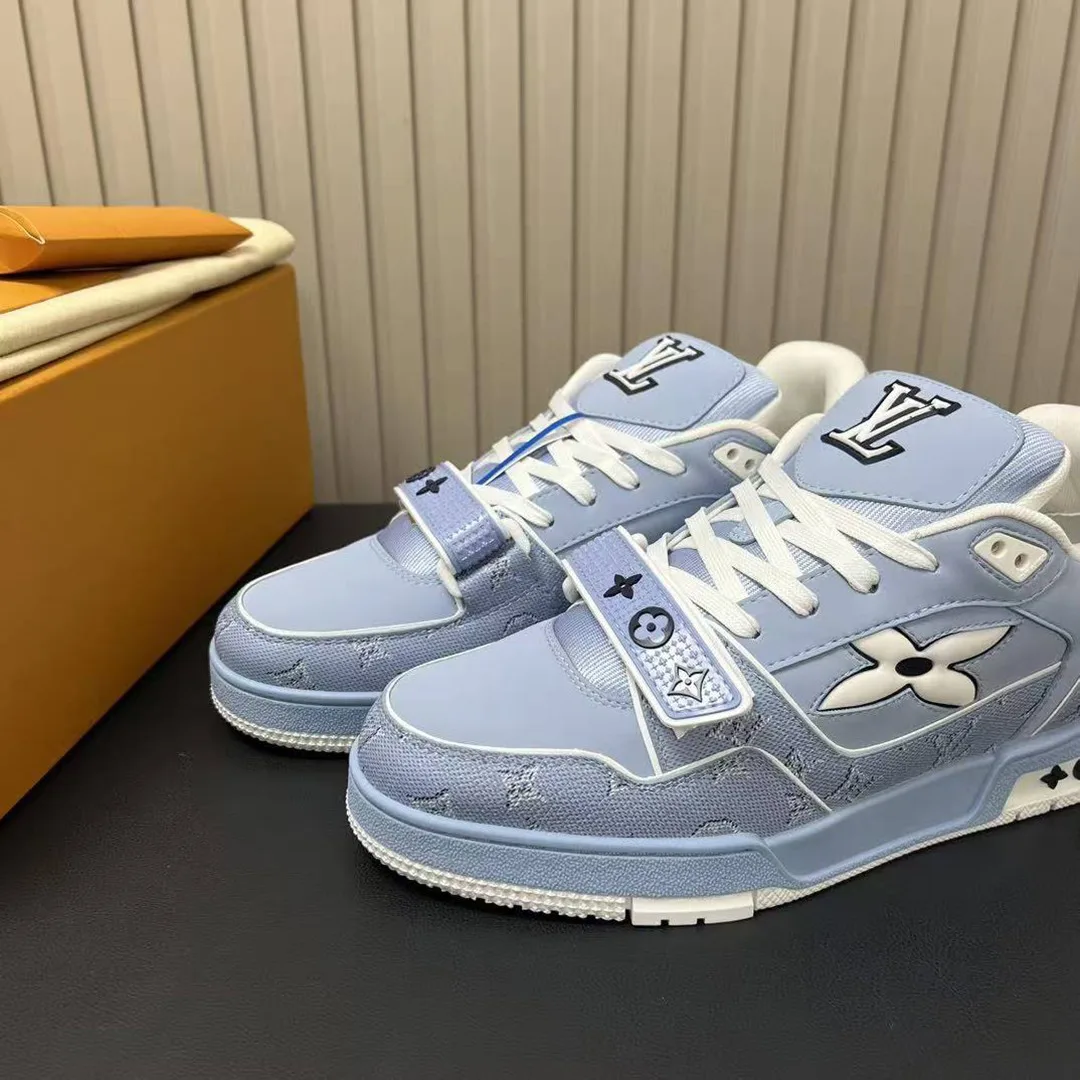 1AHTV5 L.V Trainer Sneaker Monogram Nubuck Calf Leather