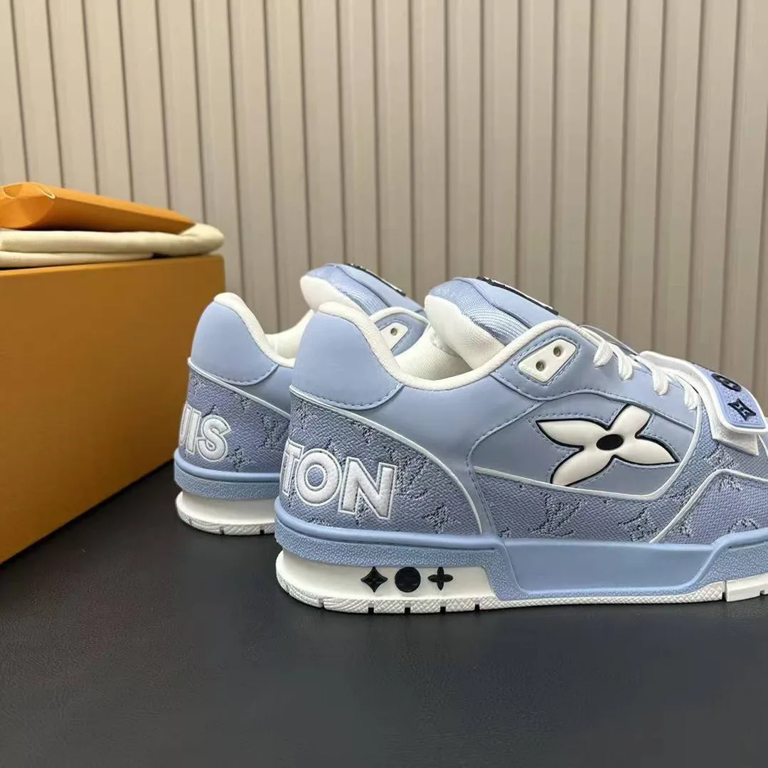 1AHTV5 L.V Trainer Sneaker Monogram Nubuck Calf Leather