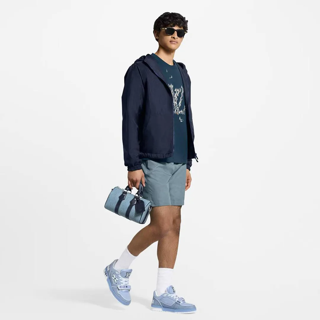 1AHTV5 L.V Trainer Sneaker Monogram Nubuck Calf Leather