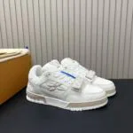 1AHTUG L.V Trainer Sneaker Monogram Nubuck Calf Leather - 1AHTV5 1 1AHTUG L.V Trainer Sneaker Monogram Nubuck Calf Leather