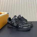 1AIKRZ L.V Trainer Sneaker Pharrell Williams and Nigo Plain Calf Leather - 1AARES 2 1AIKRZ L.V Trainer Sneaker Pharrell Williams and Nigo Plain Calf Leather