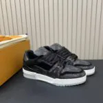 1A8PU9 L.V Trainer Sneaker Monogram Eclipse Canvas - 1AHTJJ 2 1A8PU9 L.V Trainer Sneaker Monogram Eclipse Canvas