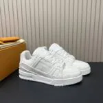 1AHDMY L.V Trainer Sneaker Monogram Grained Calf Leather - 1A9G4Z 1 1AHDMY L.V Trainer Sneaker Monogram Grained Calf Leather