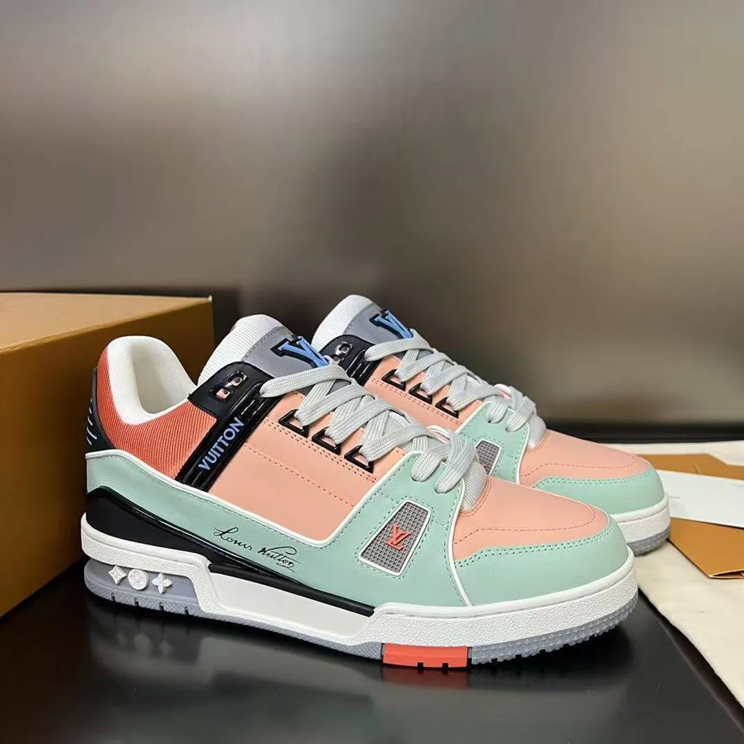 1ACFLO L.V Trainer Sneaker Vintage-effect Calf Leather