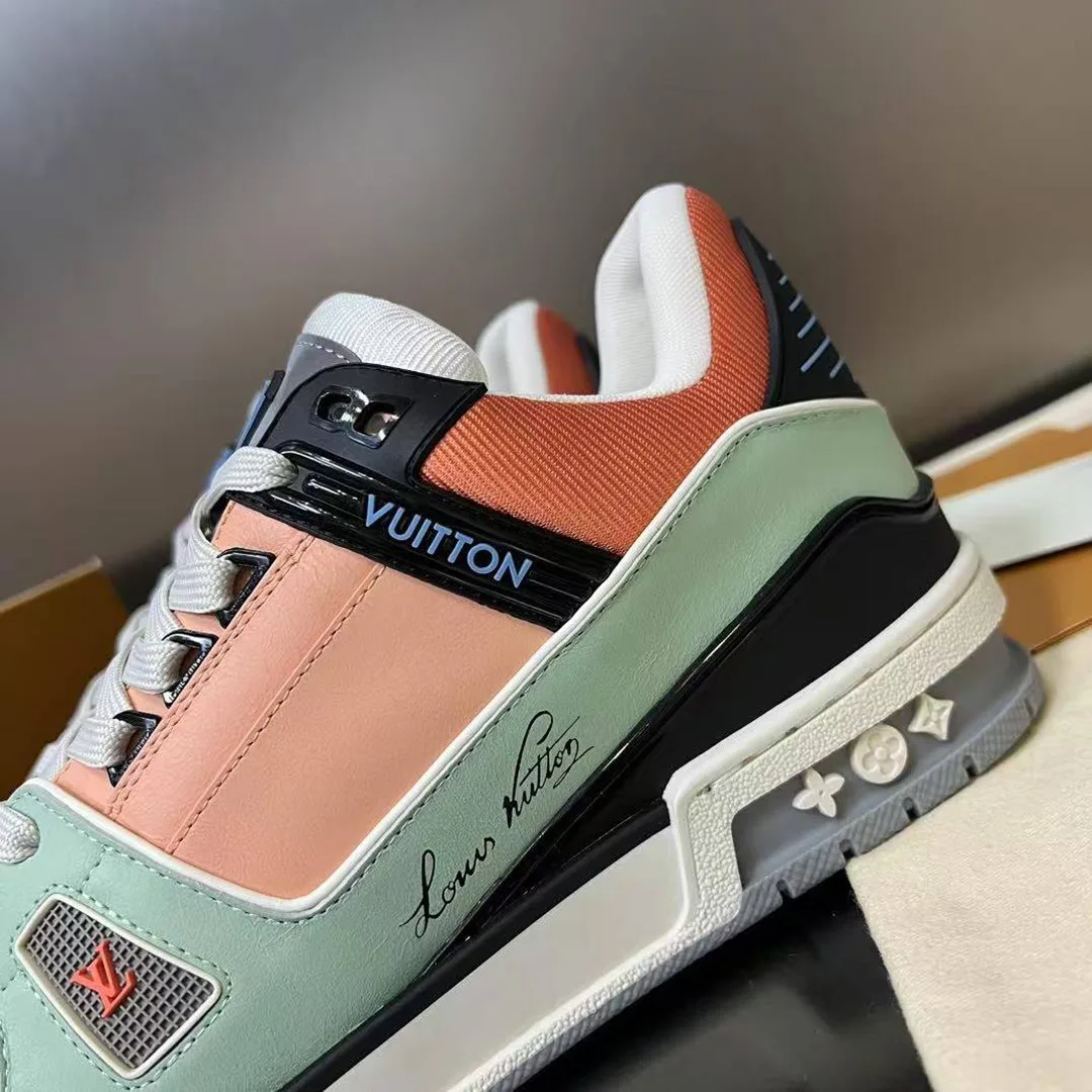 1ACFLO L.V Trainer Sneaker Vintage-effect Calf Leather