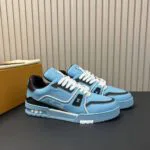 1AD7K4 L.V Trainer Sneaker Grained Calf Leather - 1AD7L6 2 1AD7K4 L.V Trainer Sneaker Grained Calf Leather