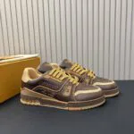 1AD7L6 L.V Trainer Sneaker Grained Calf Leather - 1AD7K4 1 1AD7L6 L.V Trainer Sneaker Grained Calf Leather