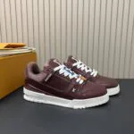 1AD9WS L.V Trainer Sneaker Matte Calf Leather - 1AD9W9 1 1AD9WS L.V Trainer Sneaker Matte Calf Leather