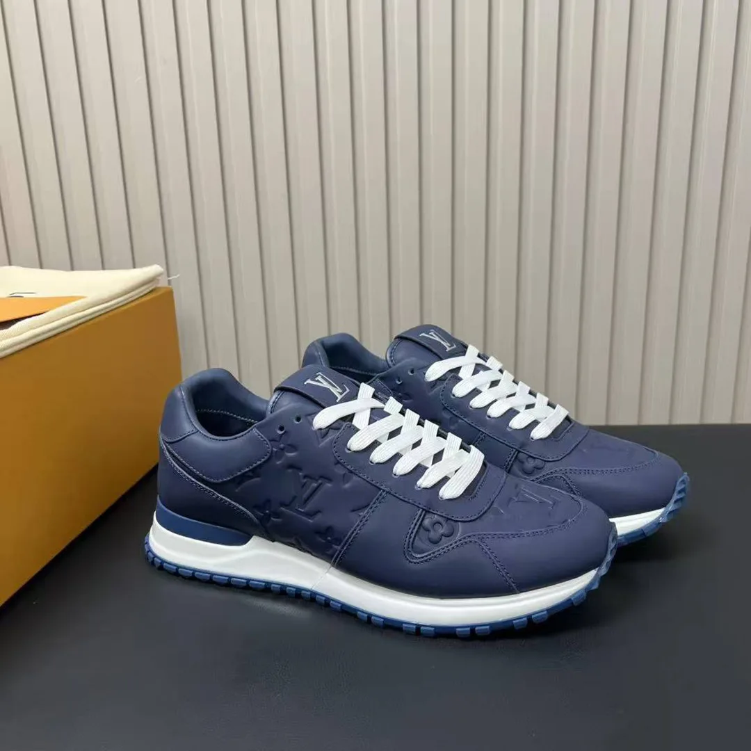 1ADFKK Run Away Sneaker Monogram Grained Calf Leather