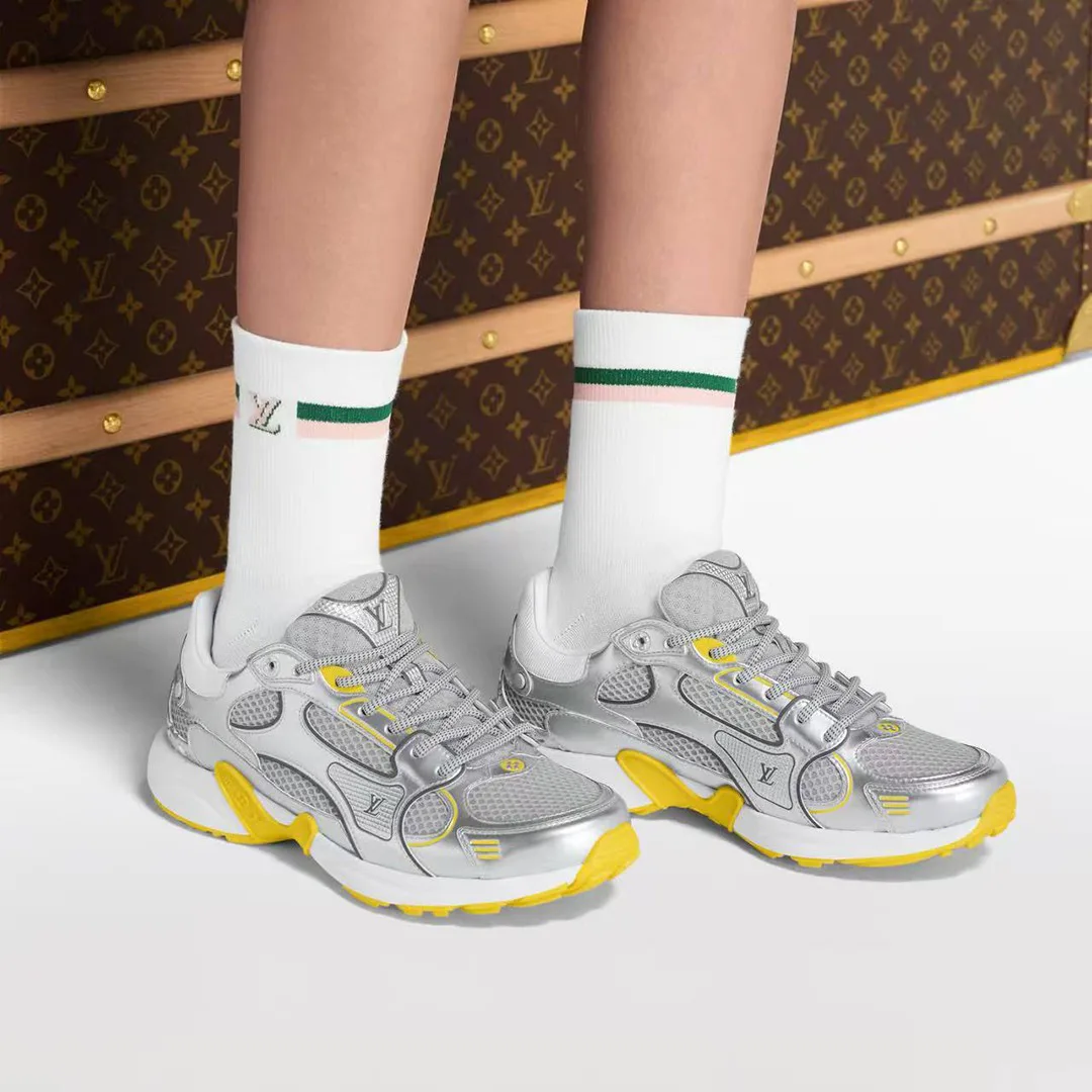 1AHOVW L.V Olympia Sneaker Mix of Materials