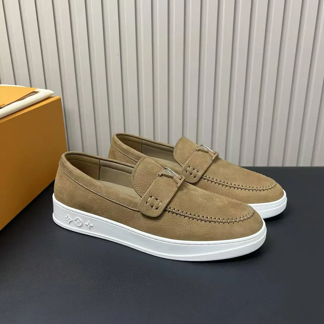 1AHQLK L.V Resort Loafer Monogram Grained Nubuck Calf Leather