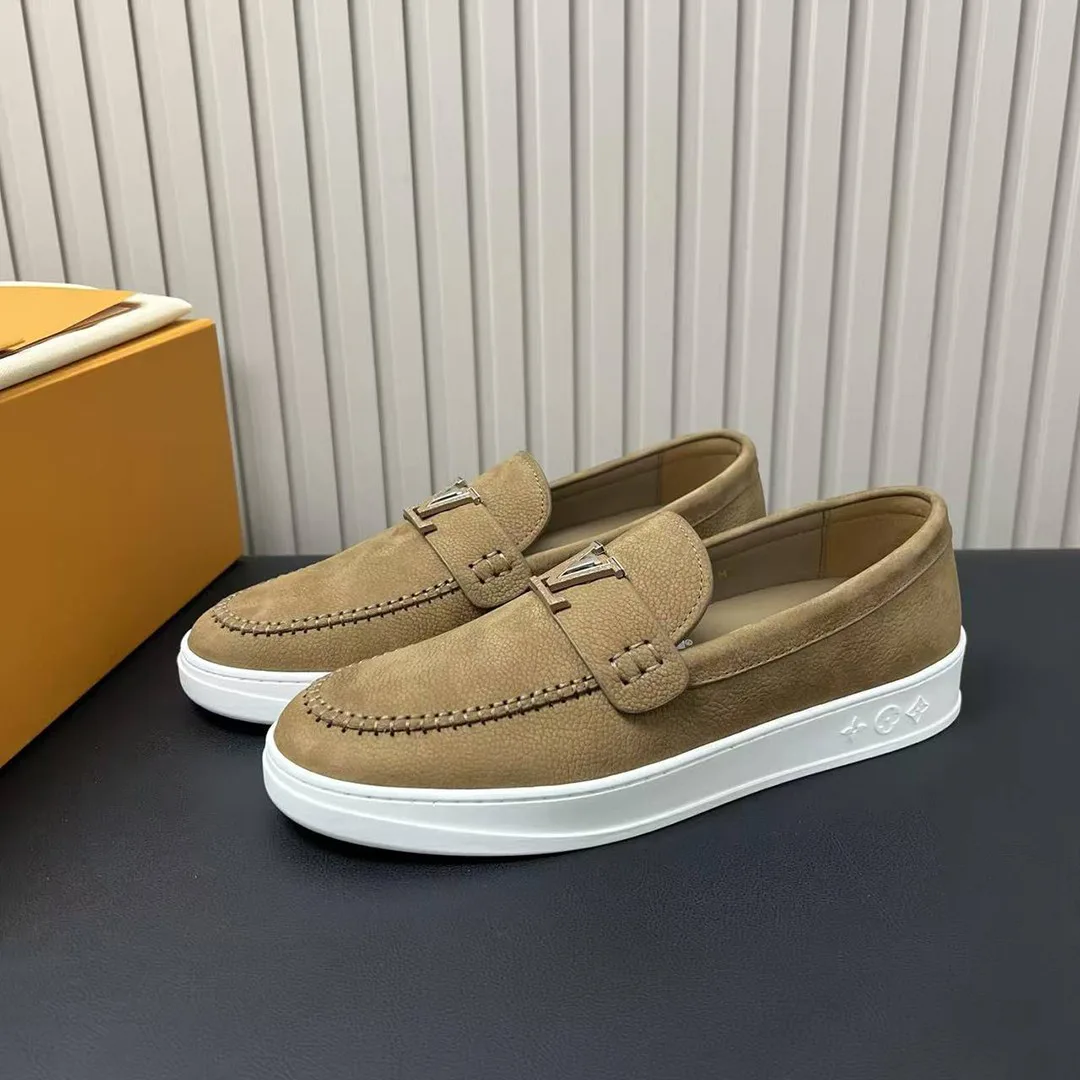 1AHQLK L.V Resort Loafer Monogram Grained Nubuck Calf Leather