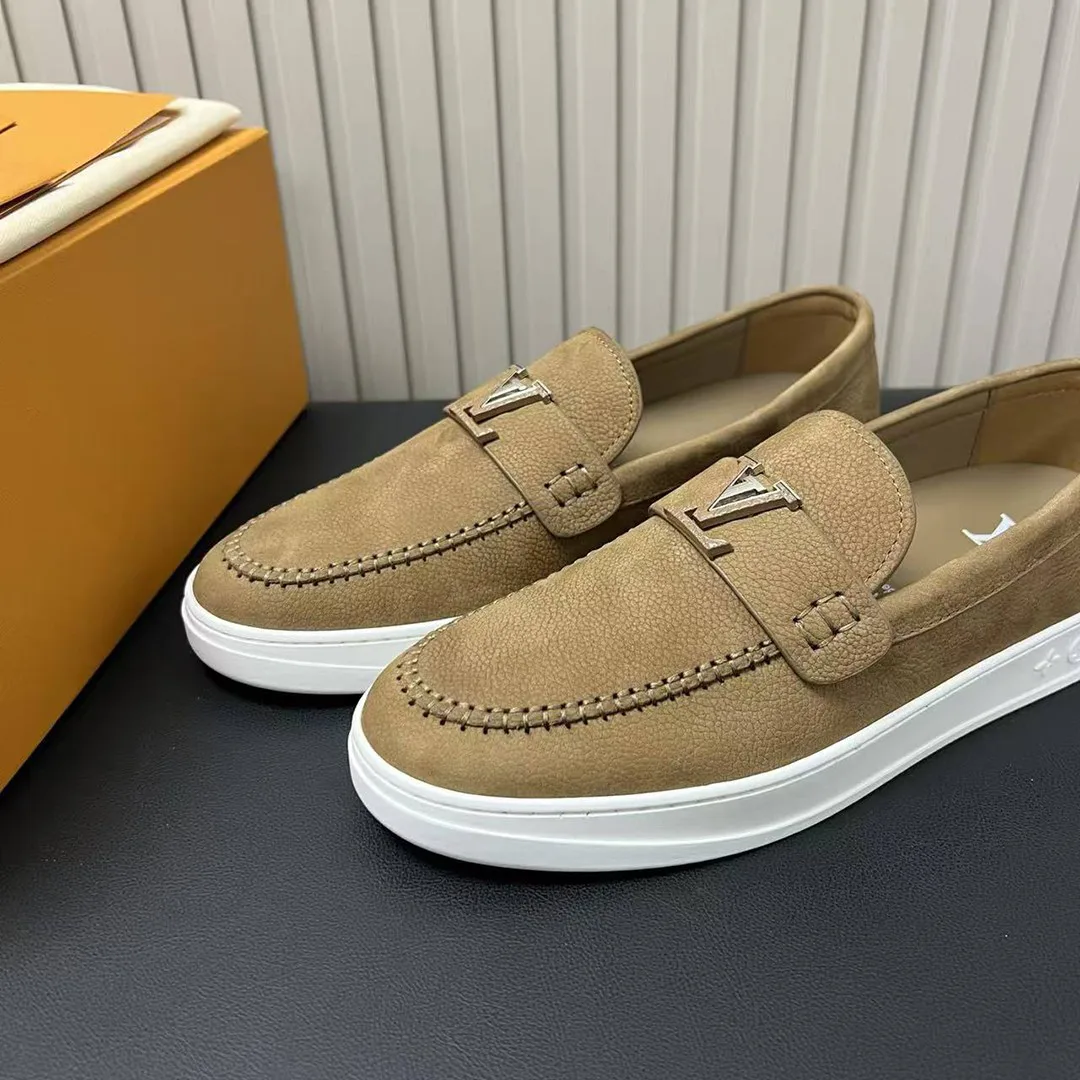 1AHQLK L.V Resort Loafer Monogram Grained Nubuck Calf Leather