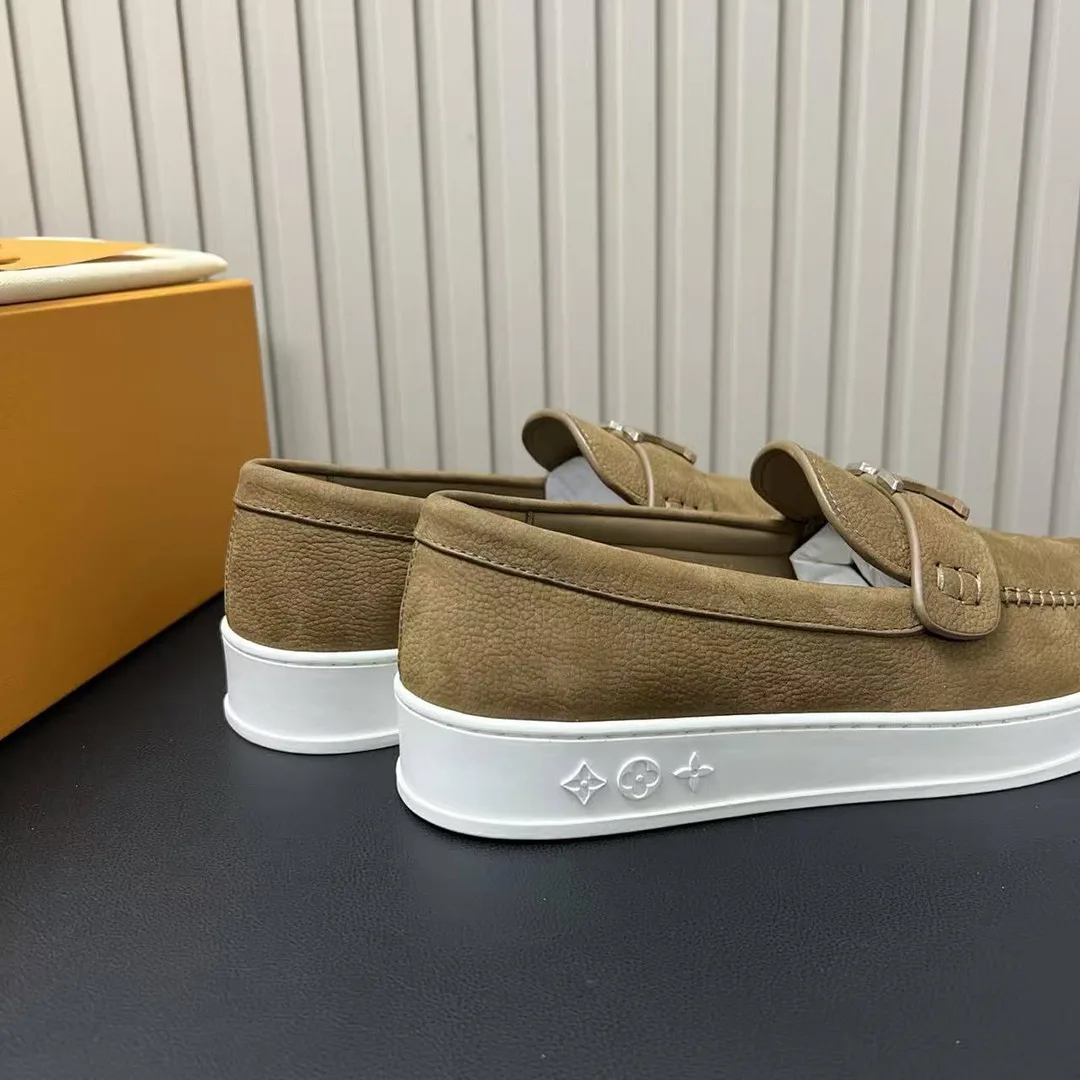 1AHQLK L.V Resort Loafer Monogram Grained Nubuck Calf Leather