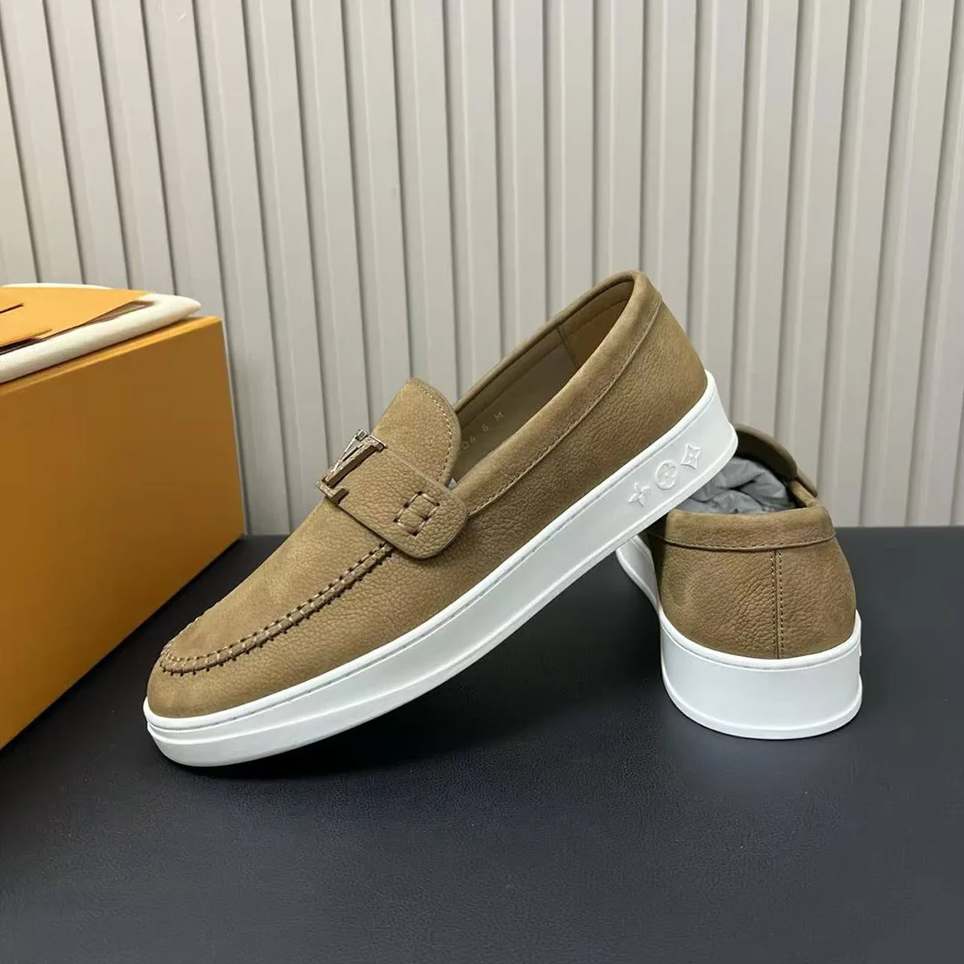 1AHQLK L.V Resort Loafer Monogram Grained Nubuck Calf Leather