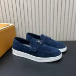 1AIYO0 L.V Resort Loafer Suede Calf Leather - 1AIYOQ 1 1AIYO0 L.V Resort Loafer Suede Calf Leather