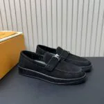 1AHQM3 L.V Resort Loafer Grained Nubuck Calf Leather - 1AIXEE 2 1AHQM3 L.V Resort Loafer Grained Nubuck Calf Leather