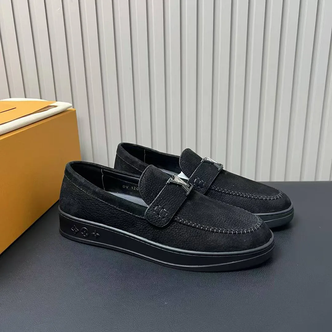 1AHQM3 L.V Resort Loafer Grained Nubuck Calf Leather