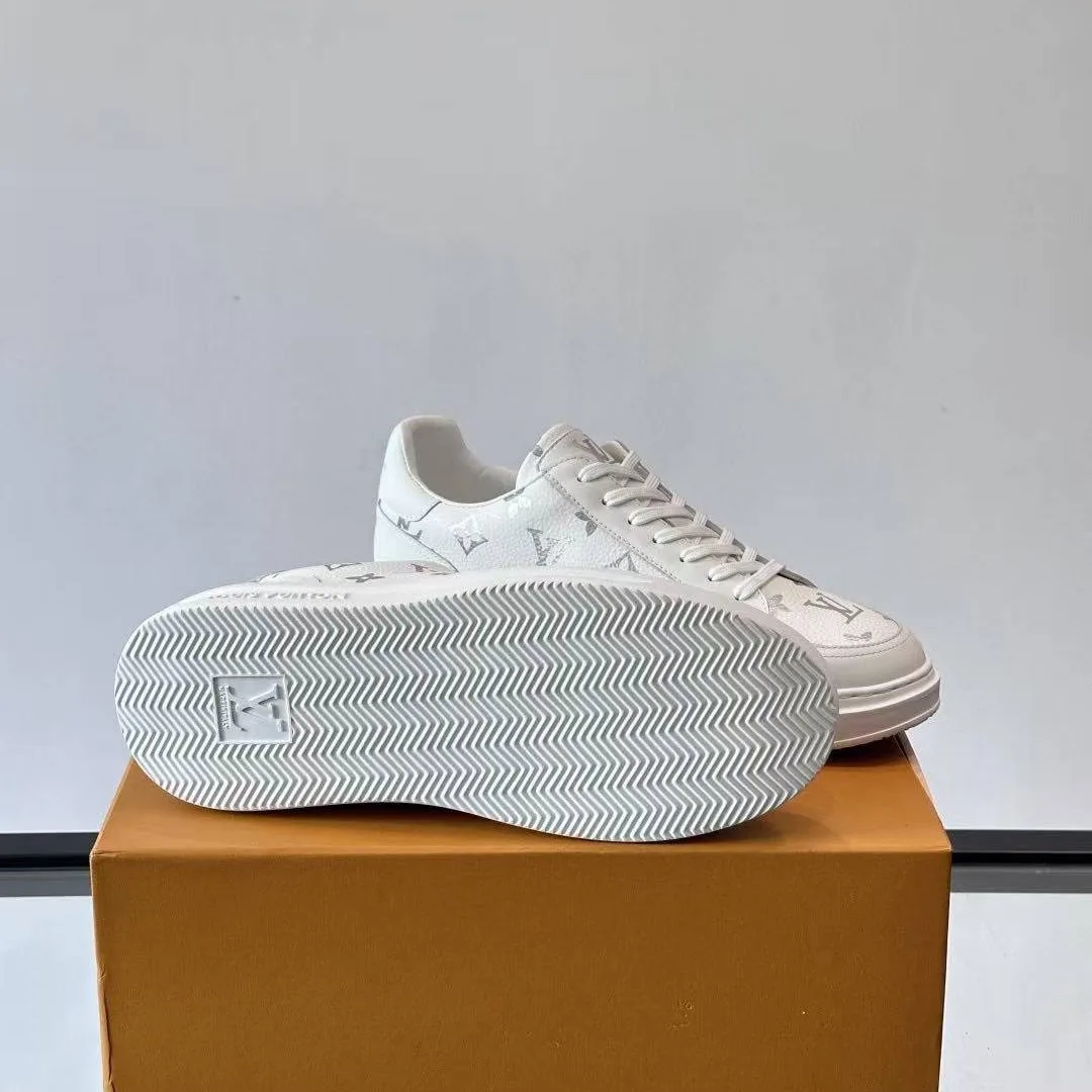 1AJQE8 Beverly Hills Sneaker Monogram Grained Calf Leather Plain Calf Leather
