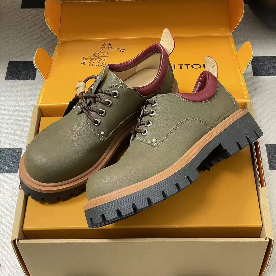 1AIXEE Remix Derby Grained Nubuck Calf Leather