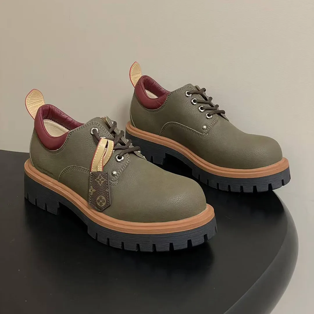 1AIXEE Remix Derby Grained Nubuck Calf Leather