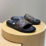 1AANO3 L.V Waterfront Mule Monogram Rubber - 1A9FKB 2 1AANO3 L.V Waterfront Mule Monogram Rubber