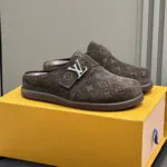 1AHQQ9 Easy Mule Monogram-embossed Suede Calf Leather - 1AIJCQ 1 1AHQQ9 Easy Mule Monogram-embossed Suede Calf Leather