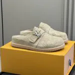 1AHQR3 Easy Mule Monogram-embossed Suede Calf Leather - 1AANNM 2 1AHQR3 Easy Mule Monogram-embossed Suede Calf Leather