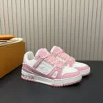 1AGZCN L.V Trainer Sneaker Monogram Grained Calf Leather - 1AC29Q 2 1AGZCN L.V Trainer Sneaker Monogram Grained Calf Leather