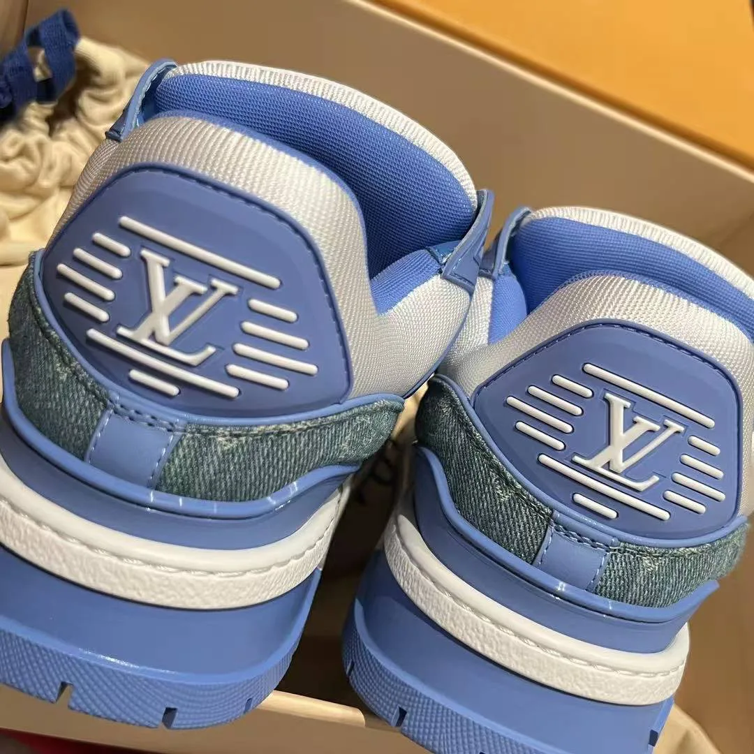 1AGZC4 L.V Trainer Maxi Sneaker Monogram Denim