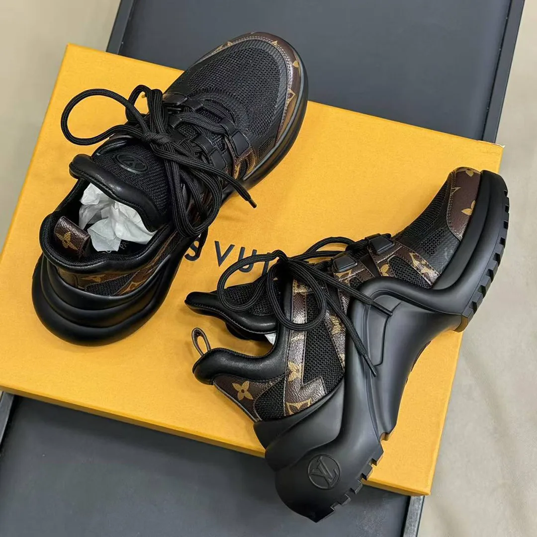 1A43LH L.V Archlight Sneaker Patent Monogram Canvas and Technical Fabrics