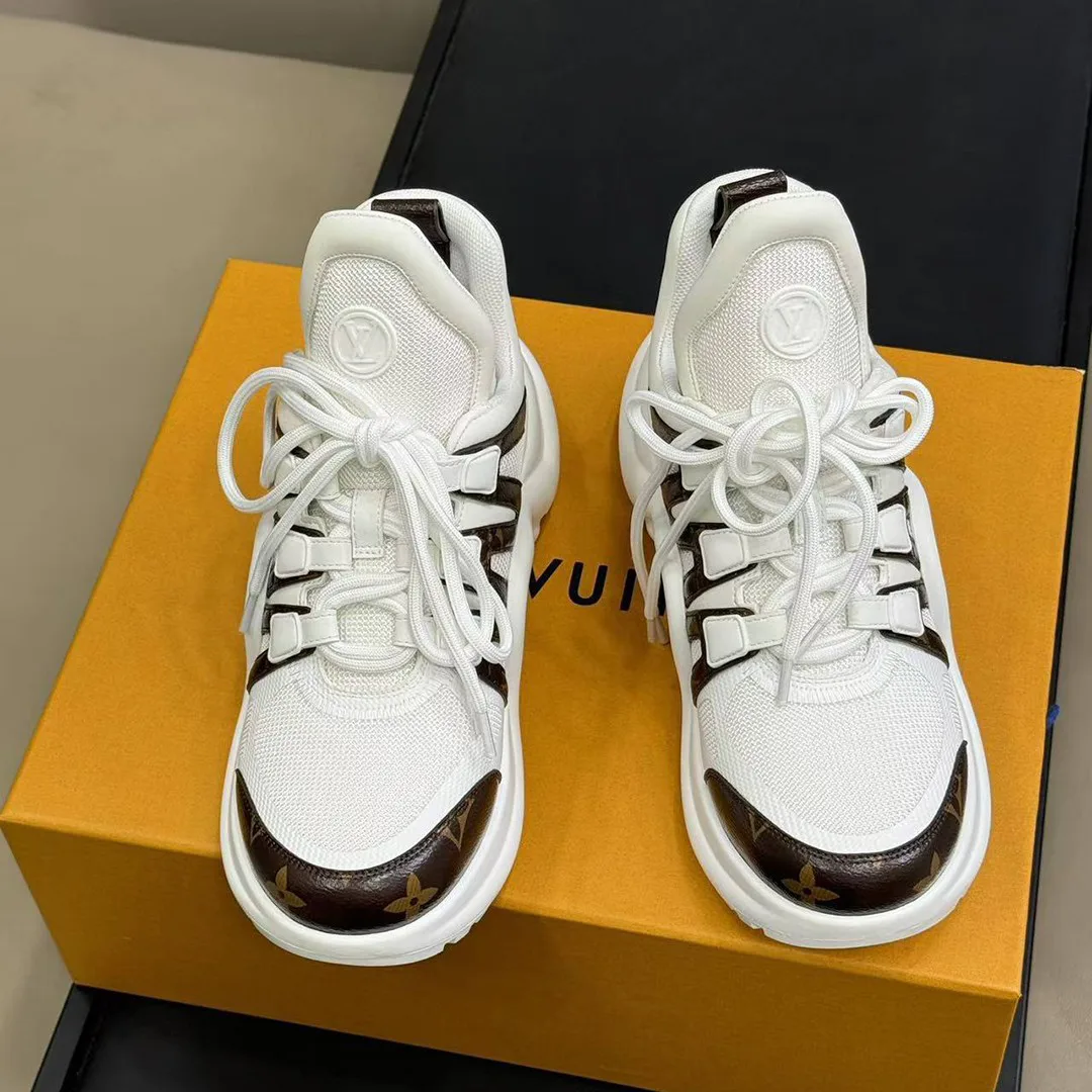 1A43L1 L.V Archlight Sneaker Patent Monogram Canvas and Technical Fabrics