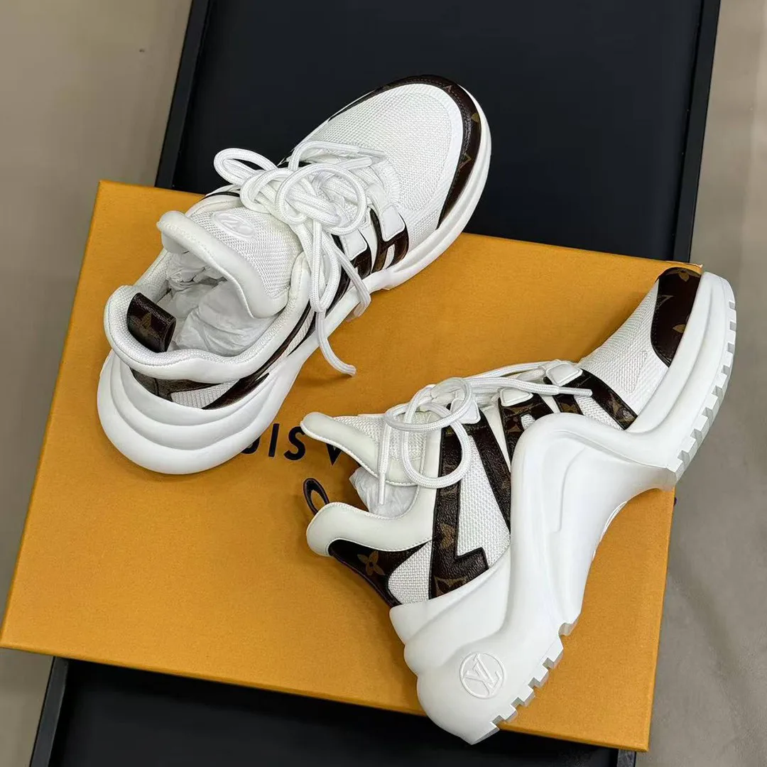 1A43L1 L.V Archlight Sneaker Patent Monogram Canvas and Technical Fabrics