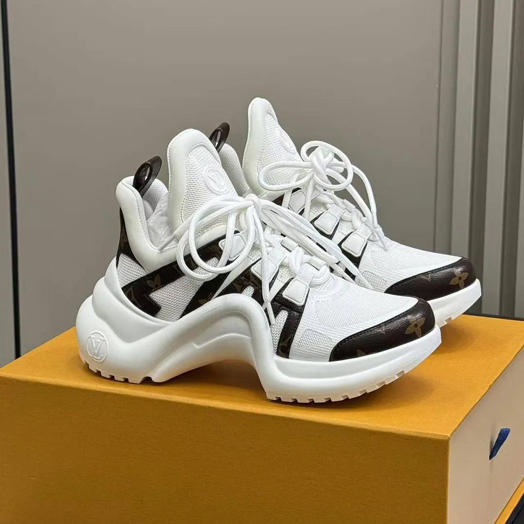 1A43L1 L.V Archlight Sneaker Patent Monogram Canvas and Technical Fabrics