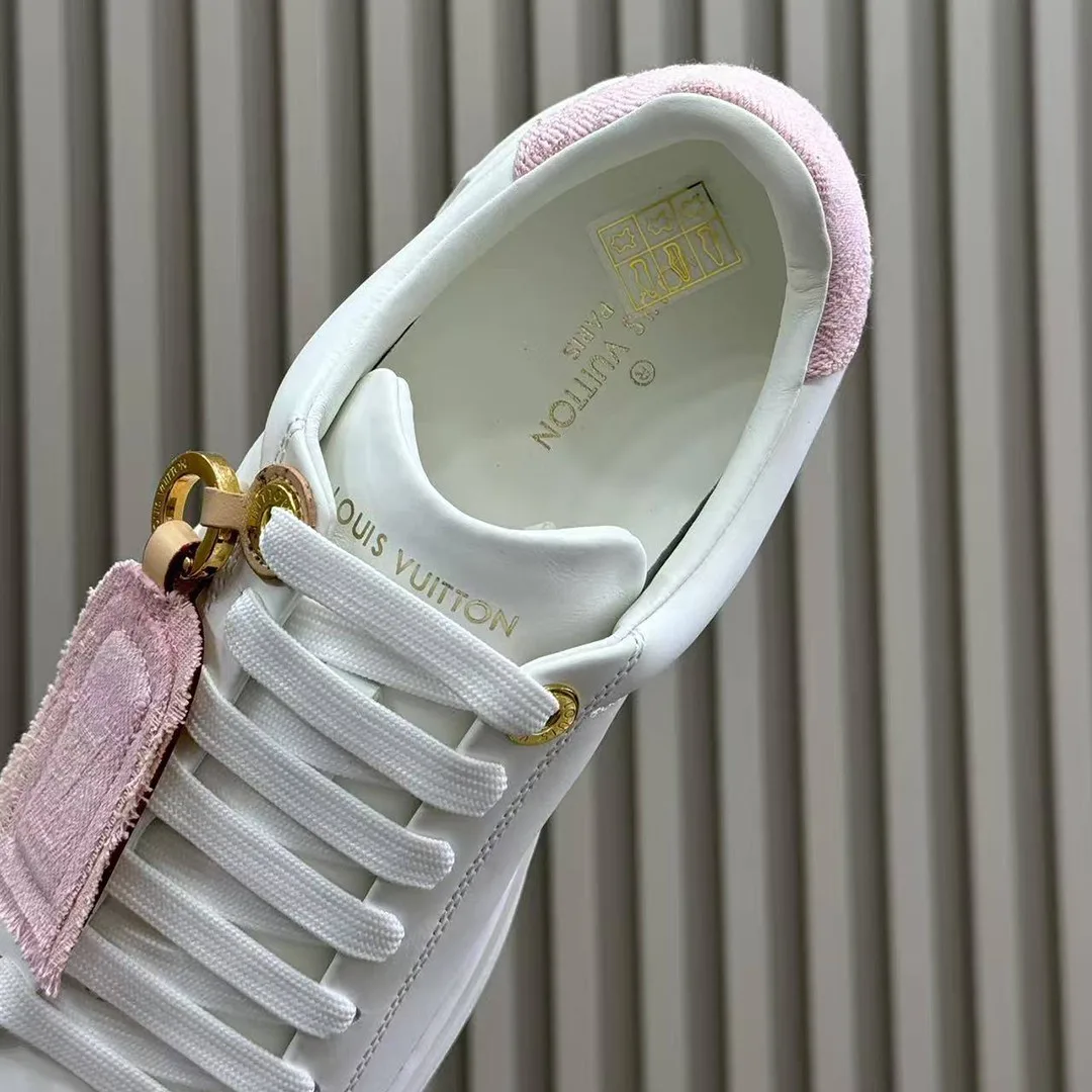 1AGUXJ Time Out Sneaker Monogram Denim Plain Calf Leather