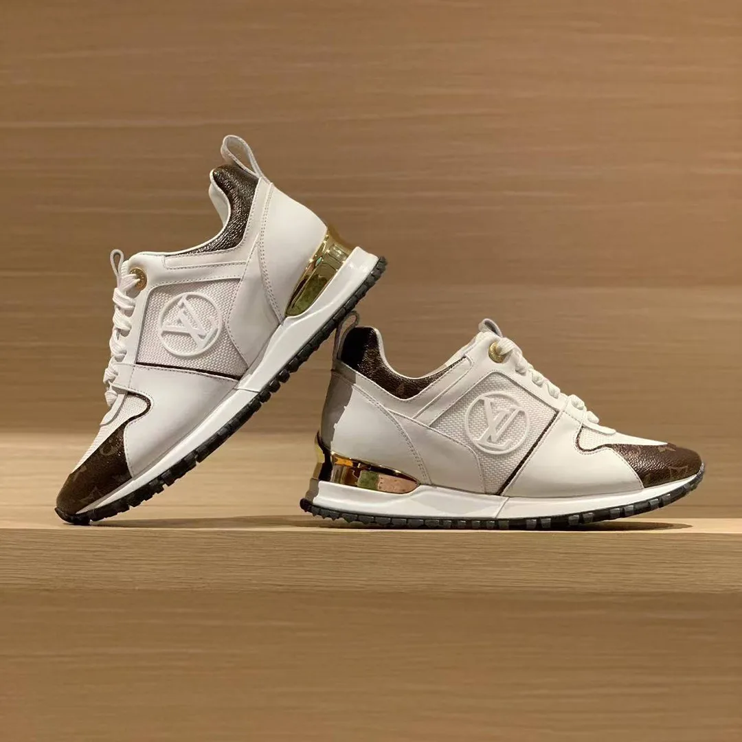 1A4XNQ Run Away Sneaker Calf Leather and Patent Monogram Canvas