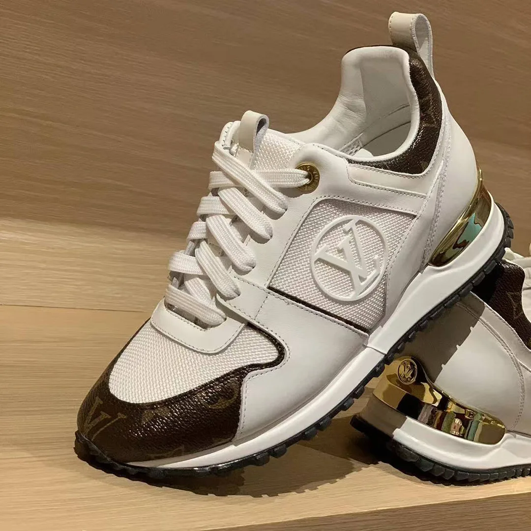 1A4XNQ Run Away Sneaker Calf Leather and Patent Monogram Canvas