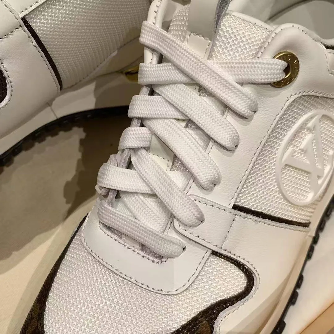 1A4XNQ Run Away Sneaker Calf Leather and Patent Monogram Canvas