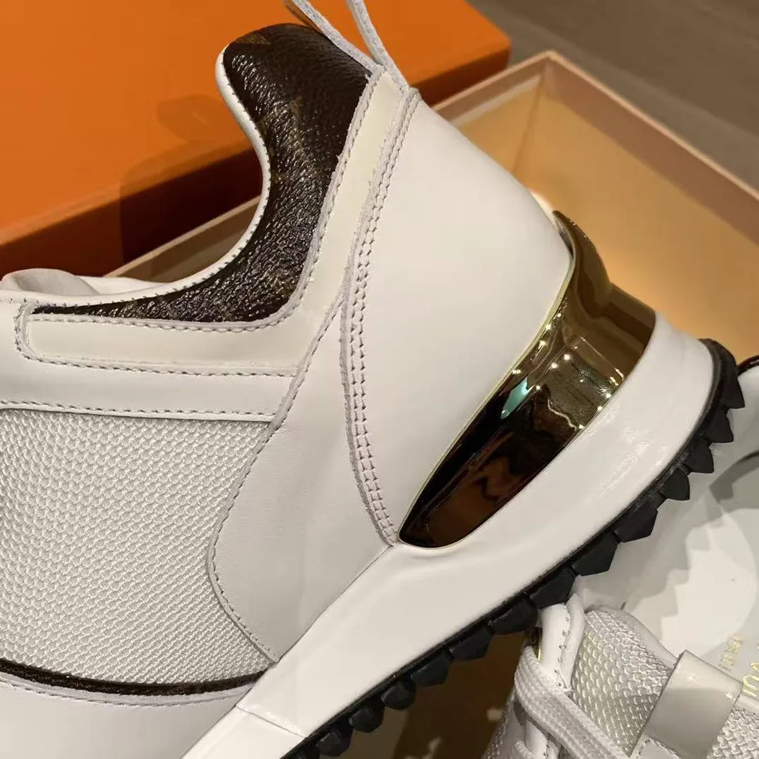 1A4XNQ Run Away Sneaker Calf Leather and Patent Monogram Canvas