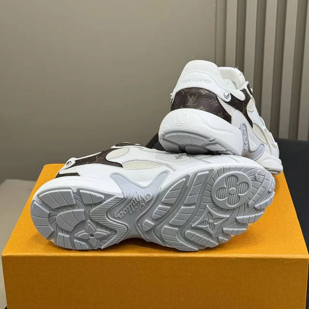 1AHOEP L.V Olympia Sneaker Mix of Materials
