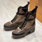 1A4XYG Laureate Desert Boot Suede Calf Leather Monogram Canvas - 1A4XY1 1 1A4XYG Laureate Desert Boot Suede Calf Leather Monogram Canvas