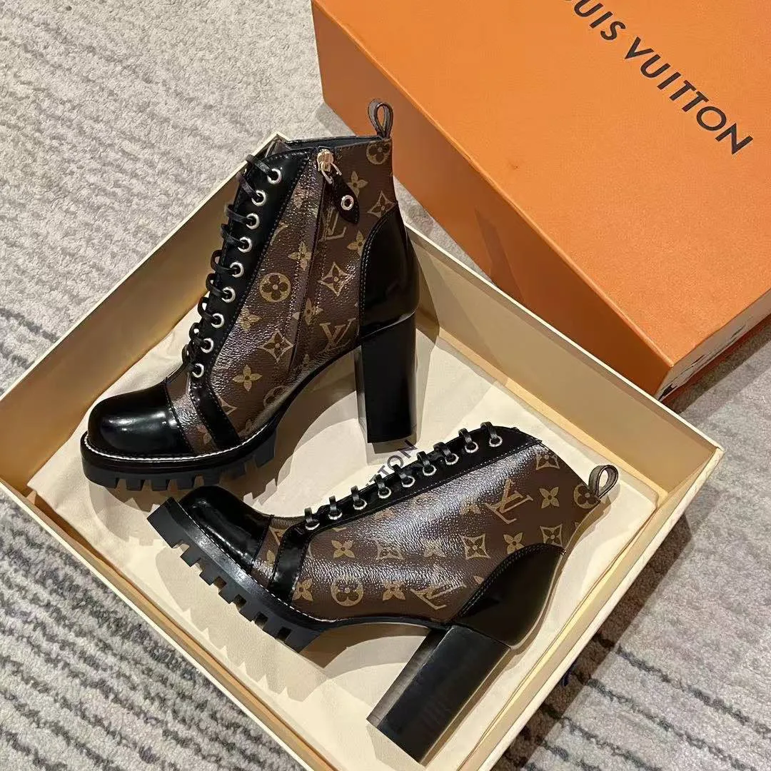 1A2Y7W Star Trail Ankle Boot Patent Monogram Canvas