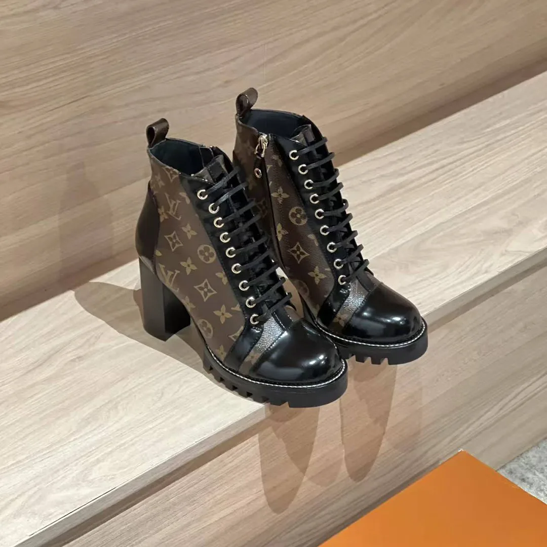 1A2Y7W Star Trail Ankle Boot Patent Monogram Canvas