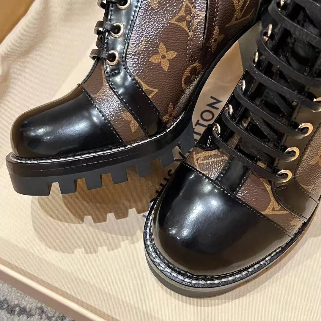 1A2Y7W Star Trail Ankle Boot Patent Monogram Canvas