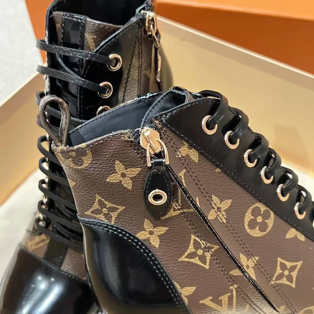 1A2Y7W Star Trail Ankle Boot Patent Monogram Canvas