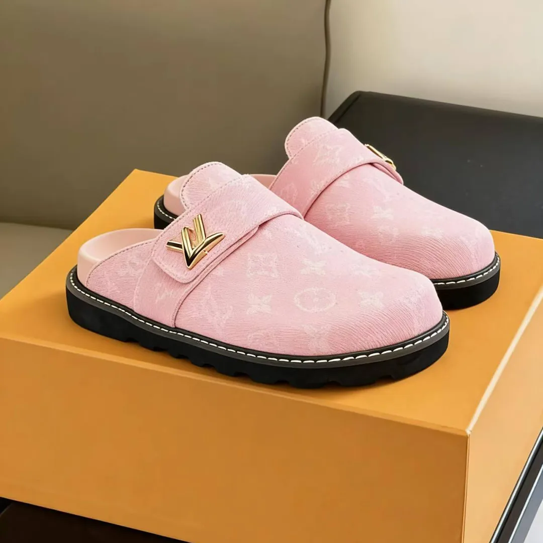 1AGVO9 L.V Cosy Comfort Mule Monogram Denim