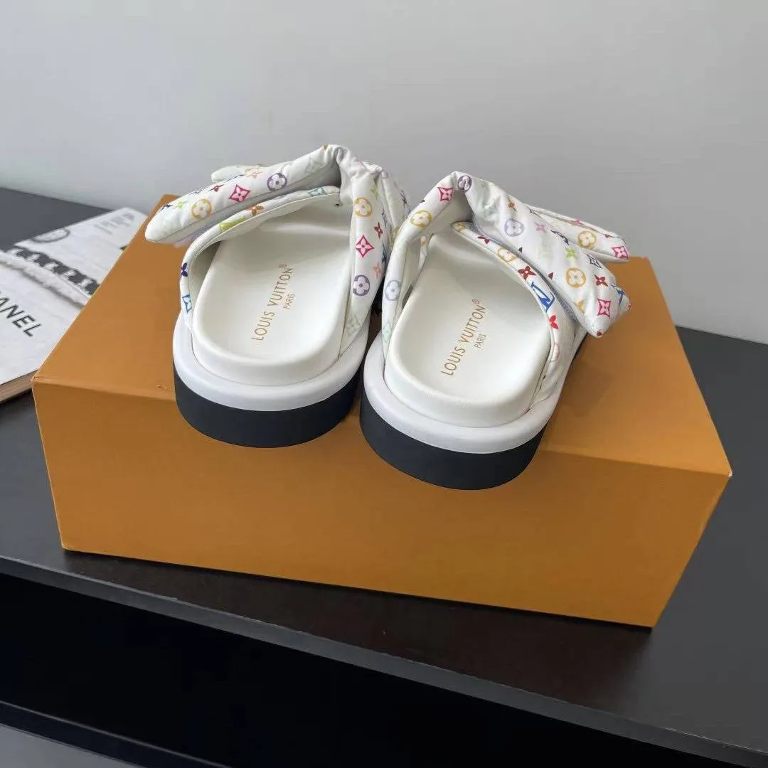 1AJNEW L.V x TM Pool Pillow Comfort Mule Monogram Multicolore Nylon