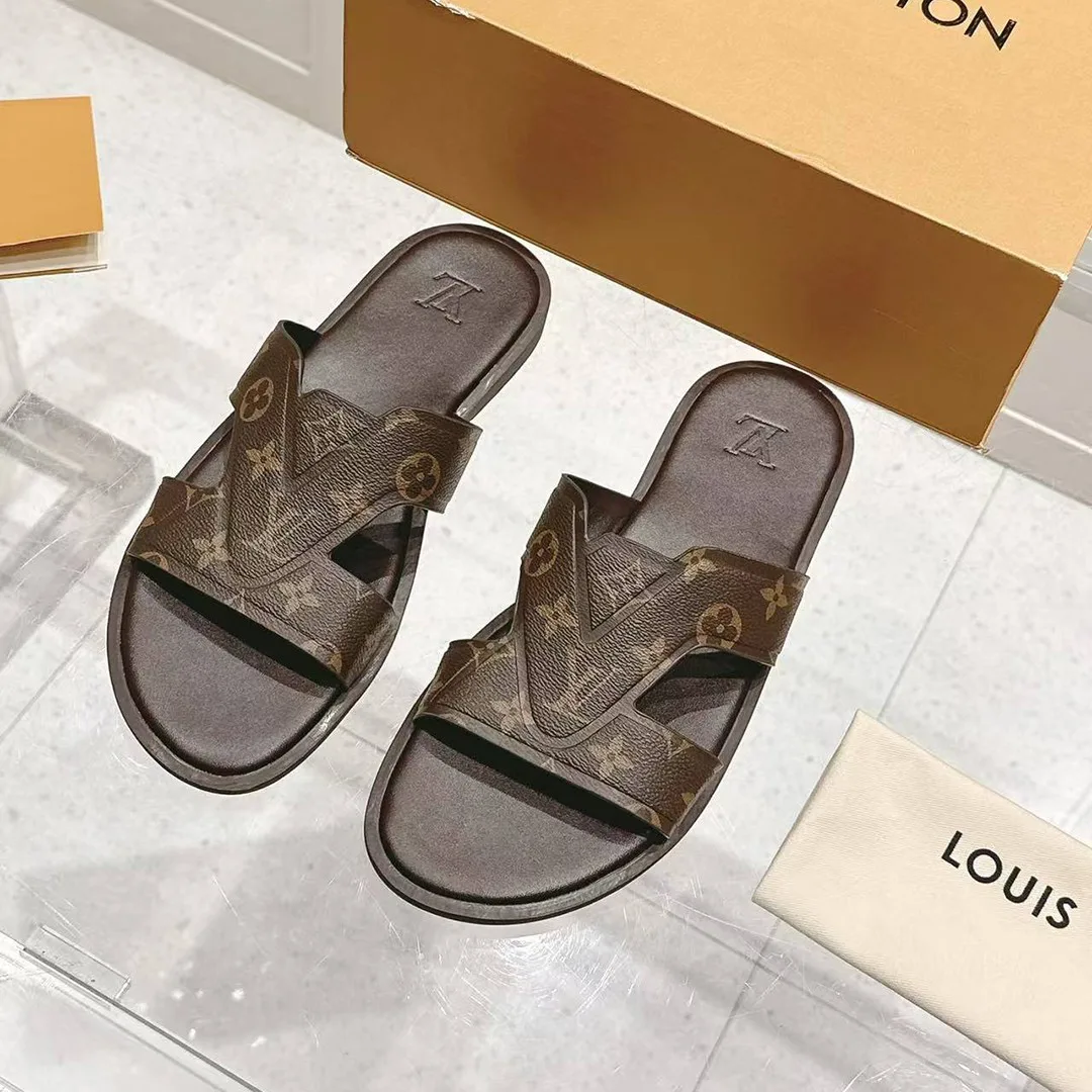 1ACRQ6 L.V Oasis Mule Monogram Ebene Grained Calf Leather