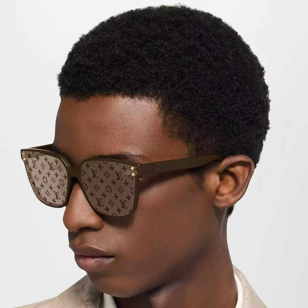 Z2974W Waimea Large Square Sunglasses Brown Monogram Lenses