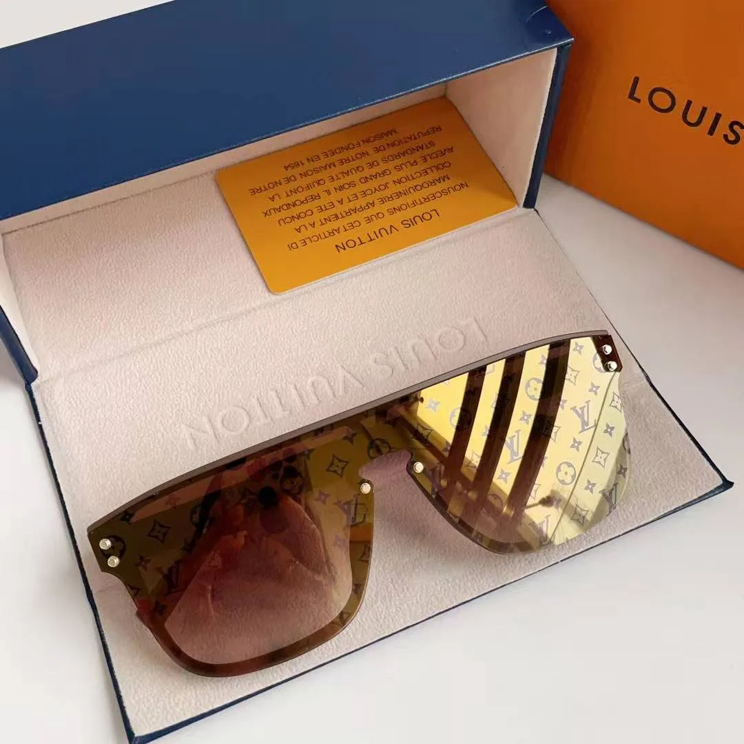 Z1485W Waimea Sunglasses Brown Monogram Pattern on Lenses